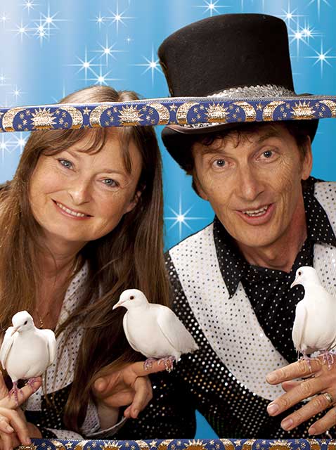 Magic show for kids, Kids magician, Magic show with doves, family magic show
